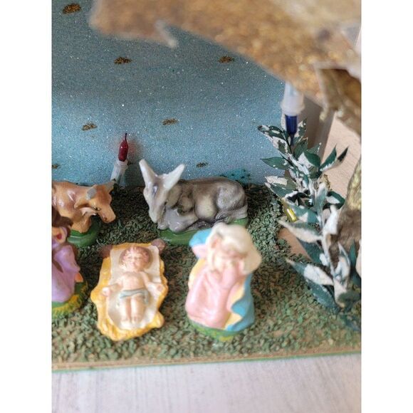 Vintage Italian nativity scene AS IS Jesus Xmas figure animal - Picture 4 of 11